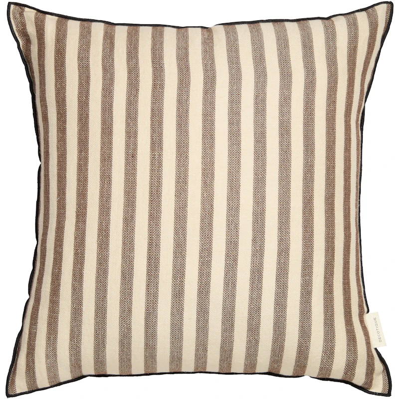 Outline Stripe Pude 50x50 cm, Mørkebrun