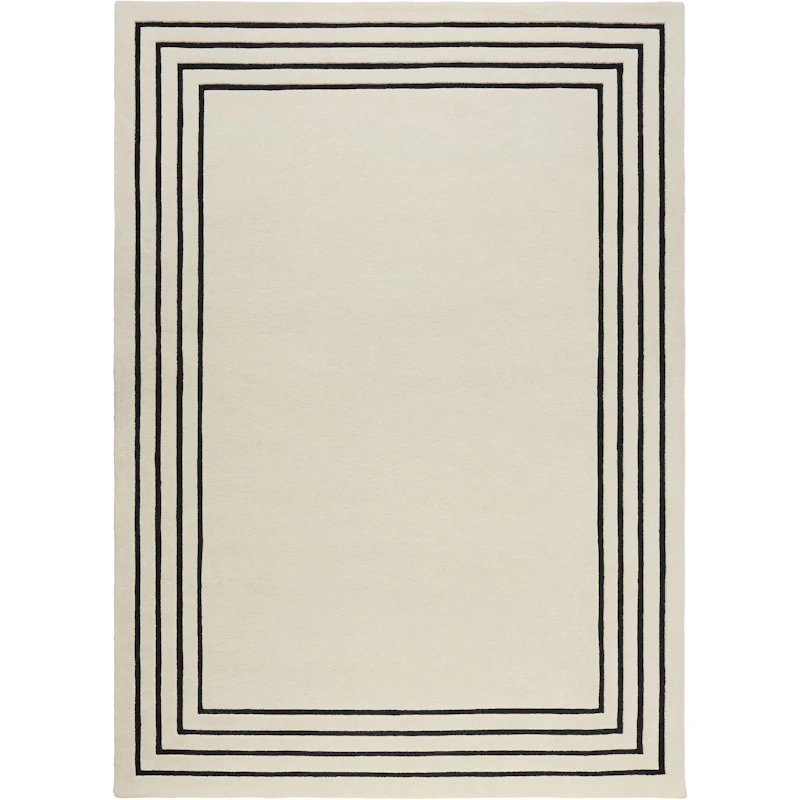 Outline Uldgulvtæppe 180x270 cm, Off-white