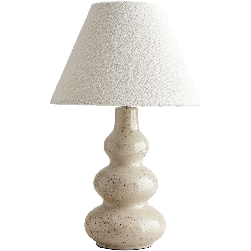 Pebble Bordlampe, Naturlig / Hvid