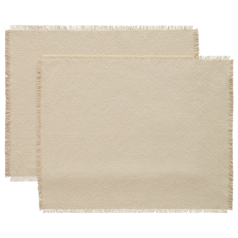 Ravella Dækkeserviet 40x50 cm 2-pak, Sand / Offwhite