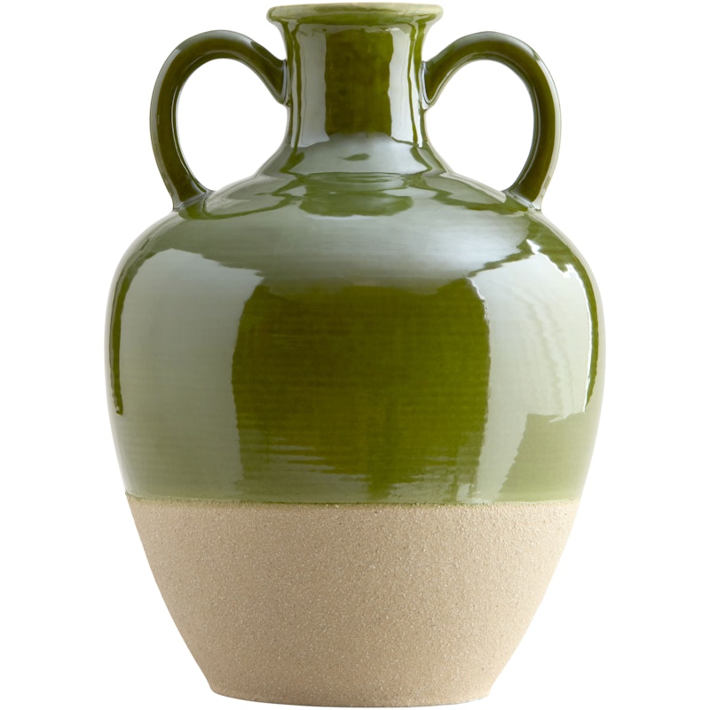 Rosalba Vase 33 cm, Cremefarvet / Grøn