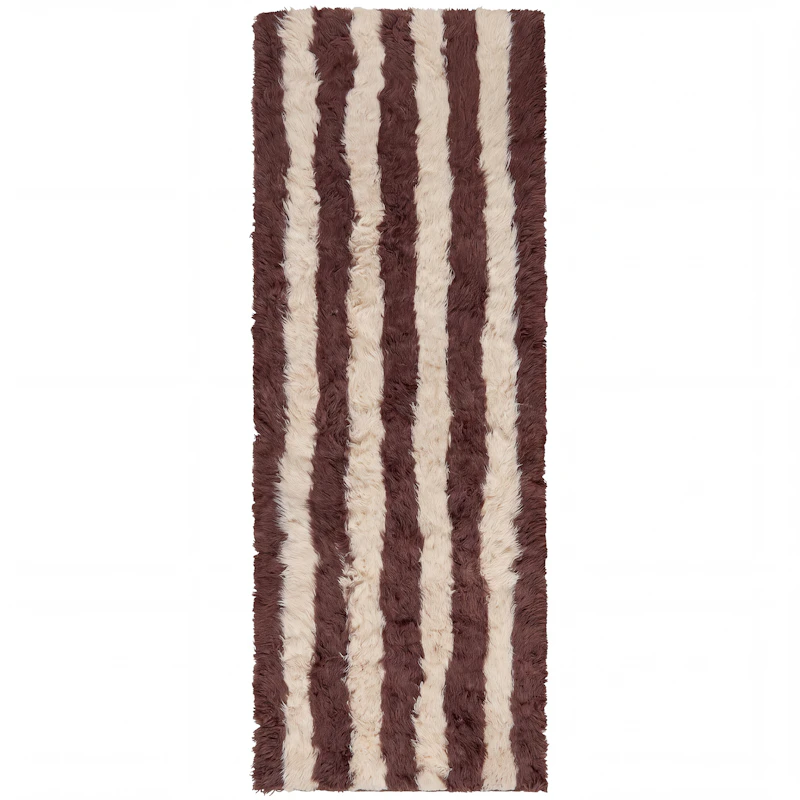 Shaggy Stripe Ryatæppe, 75x250 cm