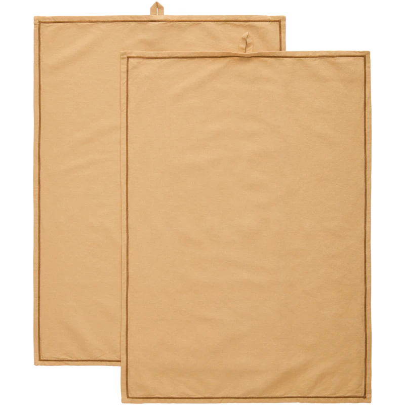 Sienna Viskestykke 2-pak 50x70 cm, Sand