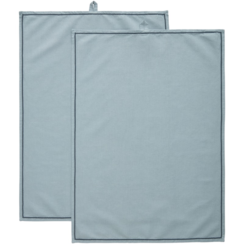 Sienna Viskestykke 2-pak 50x70 cm, Dusty Blue