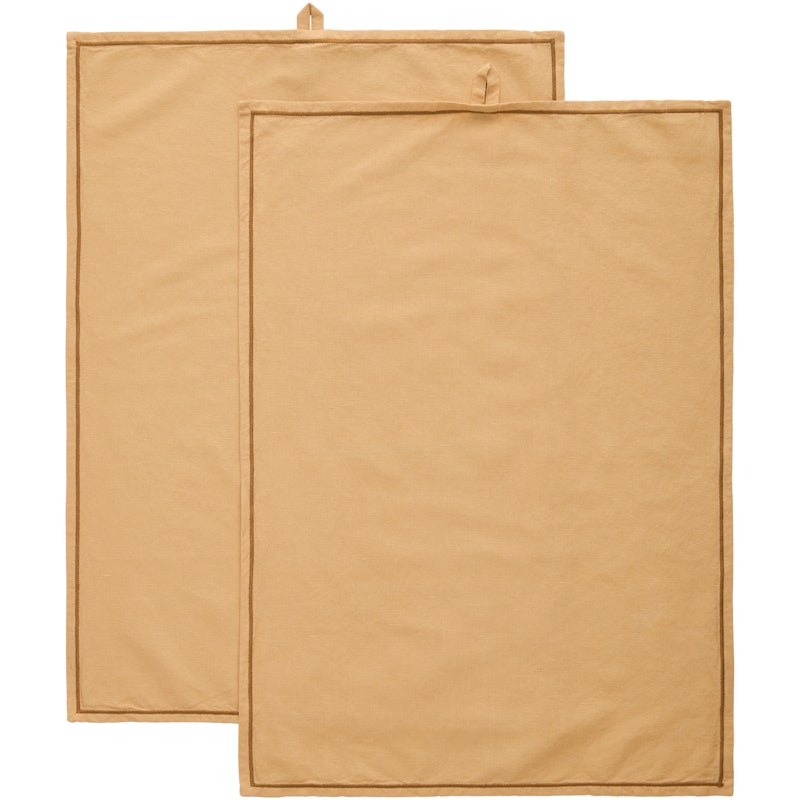 Sienna Viskestykke 2-pak 50x70 cm, Sand