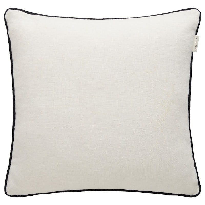 Soft Pude 50x50 cm, Offwhite / Sort