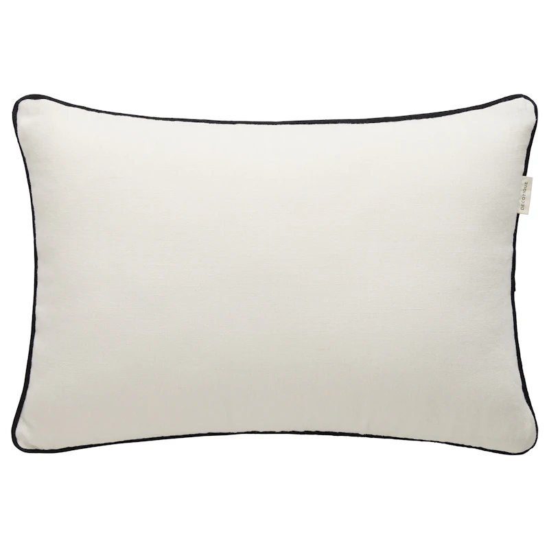 Soft Pude 40x60 cm, Offwhite / Sort