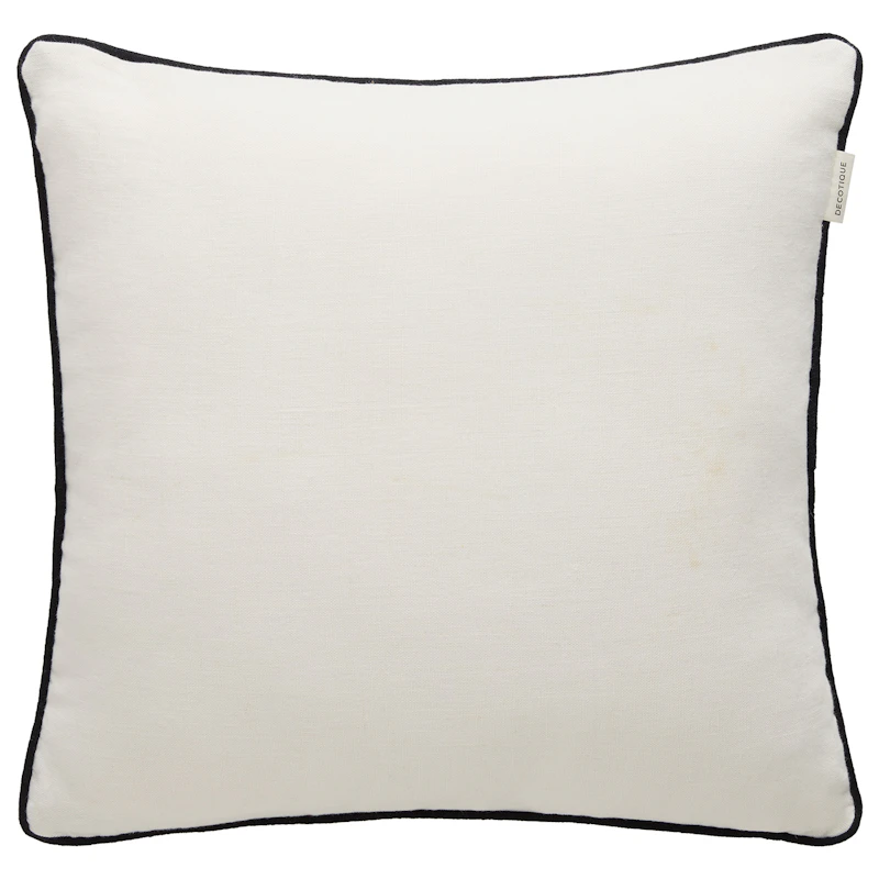 Soft Pude 50x50 cm, Offwhite / Sort