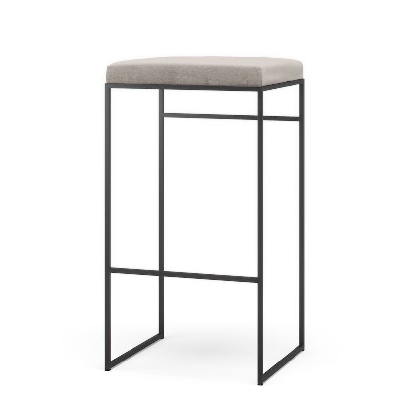 Barstol Outdoor Uden Rygstøtte 76 cm, Taupe