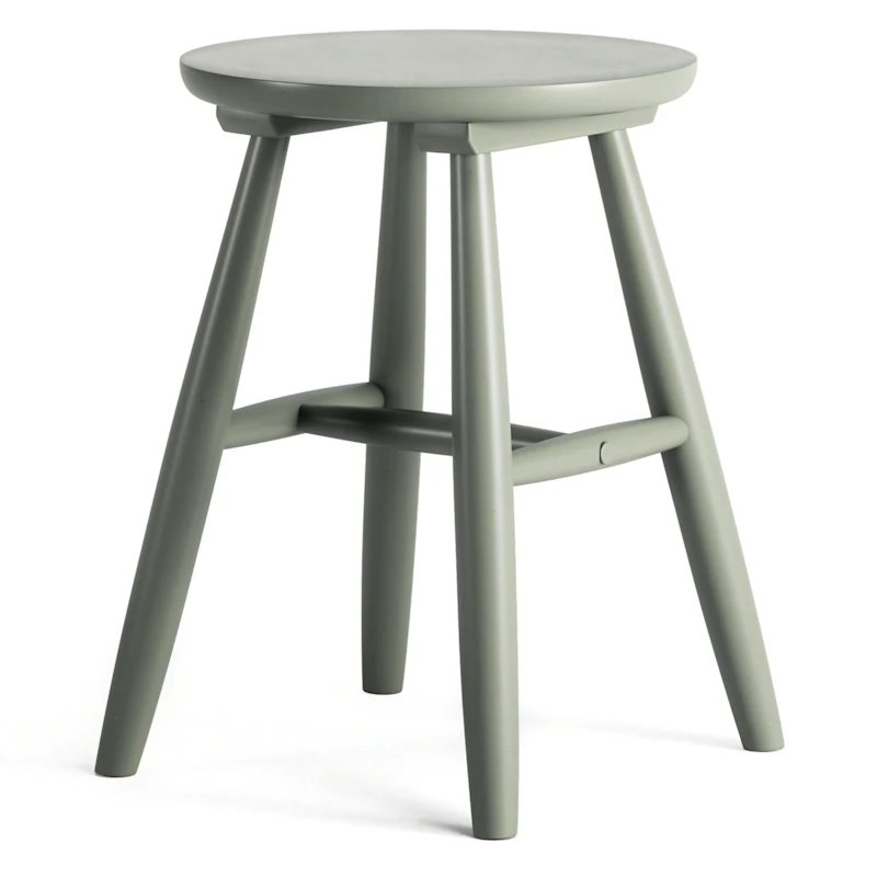 Wood Taburet H15, Cement Grey