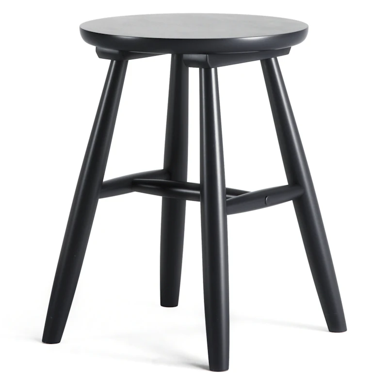 Wood Taburet H15, Sort