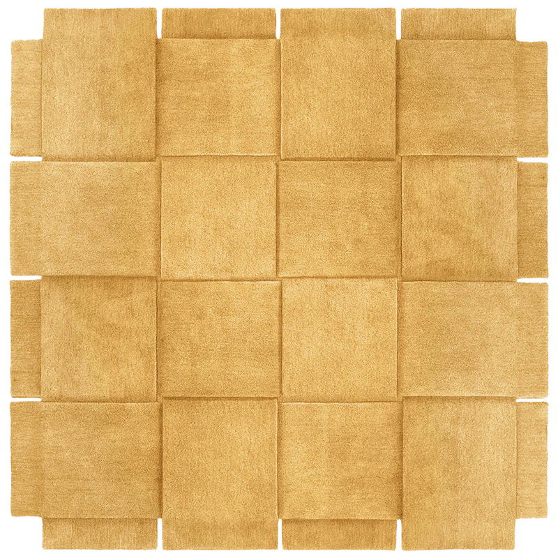 Basket Tæppe Yellow Ochre, 245x245 cm