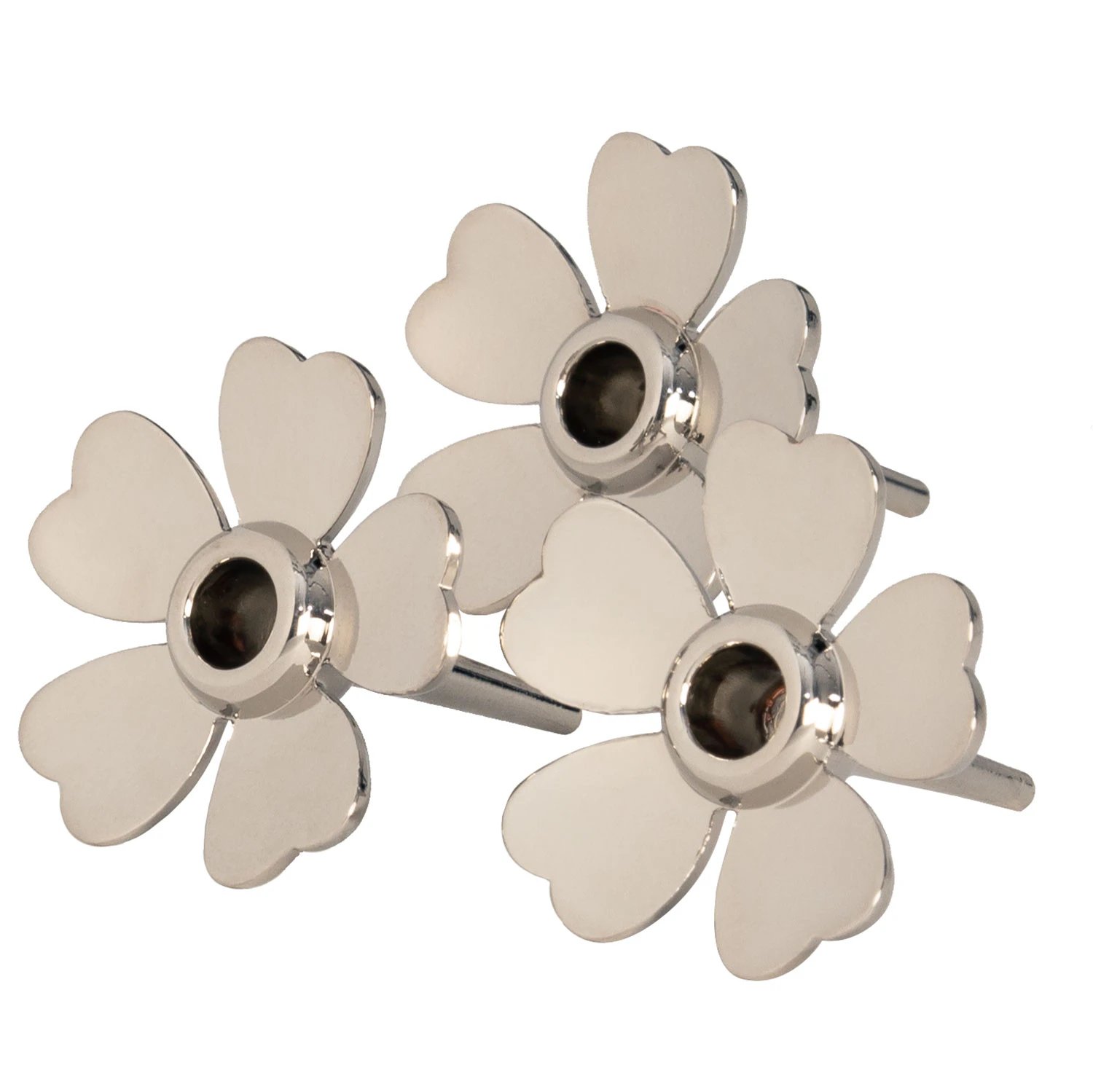 Design House Stockholm Me To You Lysestage 3-pak - Lysestager S&oslash;lvbelagt Silver - 2752-9100