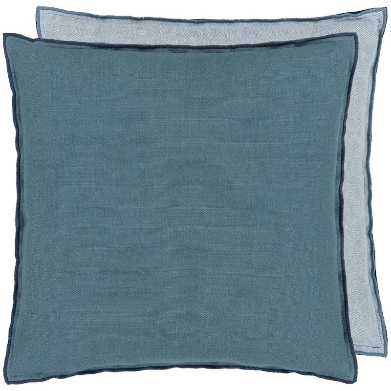 Brera Lino Pude 43x43 cm, Midnight/Chambray