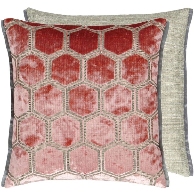 Manipur Pude 43x43 cm, Coral