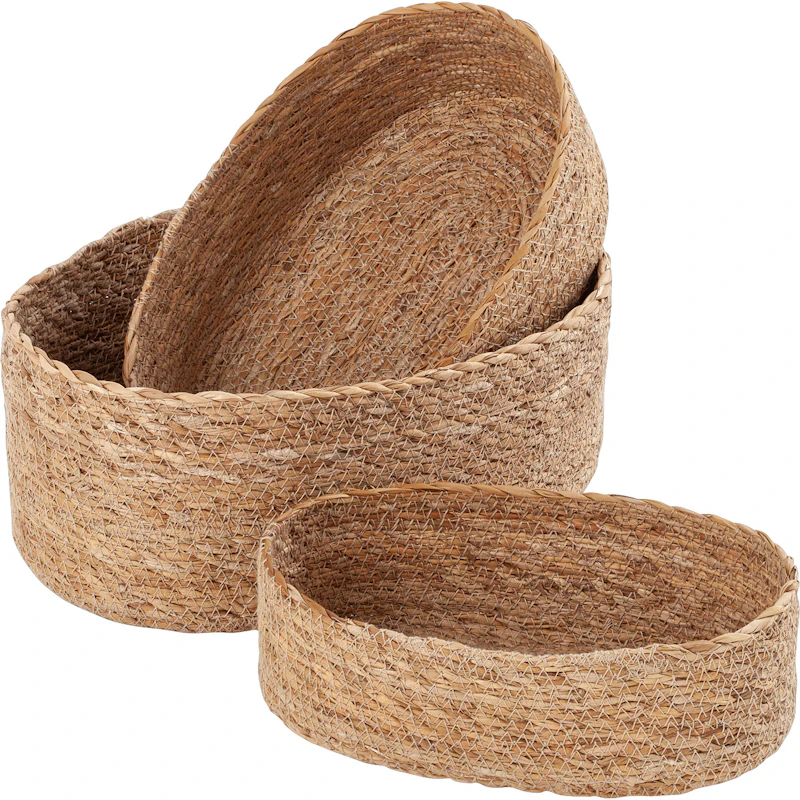 Emil Brødkurve Oval 3-pak, Naturlige
