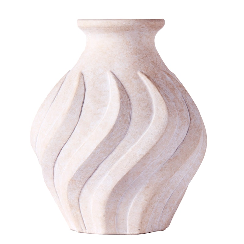 Swirl Vase Lille, Hvid