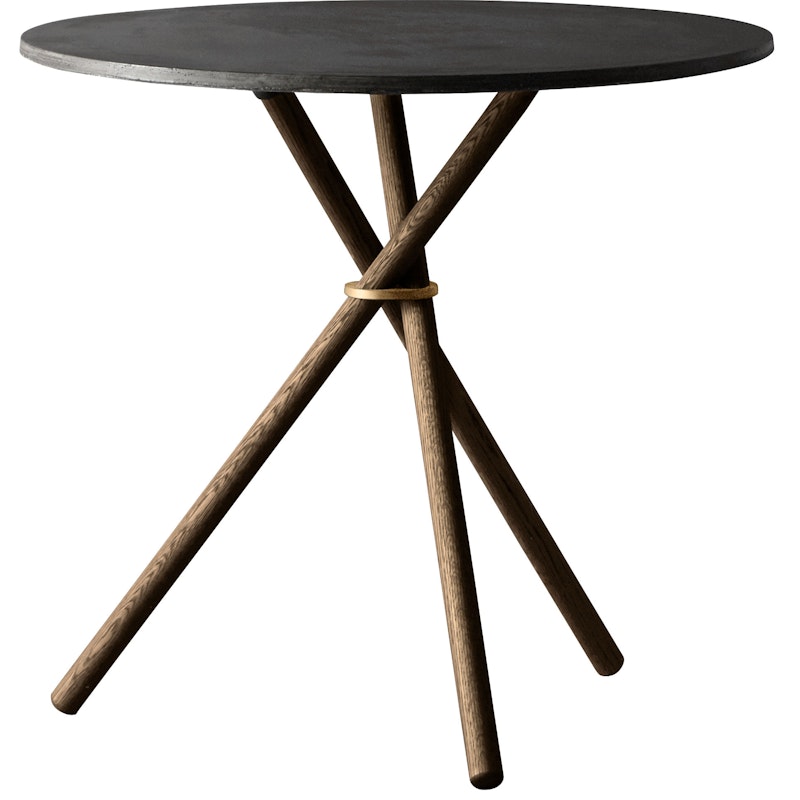 Aldric Sidebord 80 cm, Mørk Beton / Mørk Eg