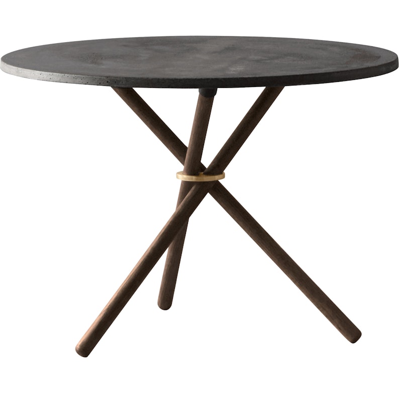 Daphne Sofabord 65 cm, Mørk Beton / Mørk Eg