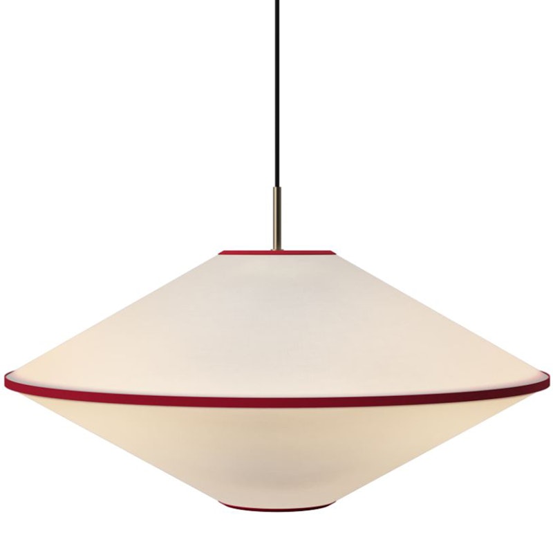 Tafta Pendel Ø65 cm Rød/Offwhite