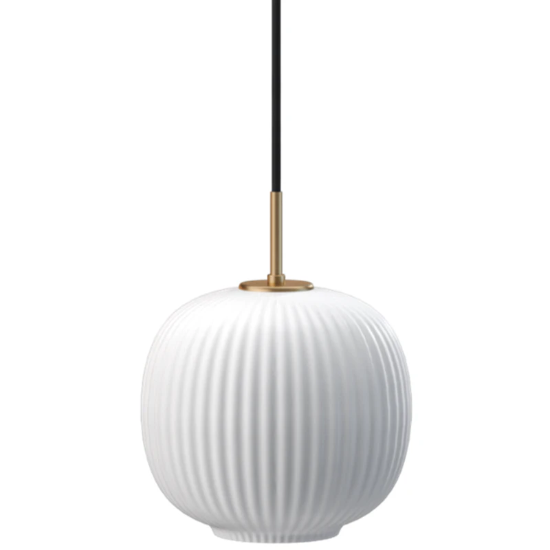 Vibra Pendel 18 cm, Opalhvid