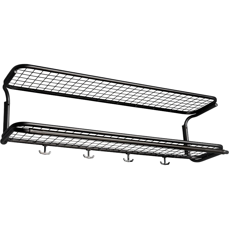Classic 650 Hattehylde Dobbelt Sort 120 cm, 5 Kroge