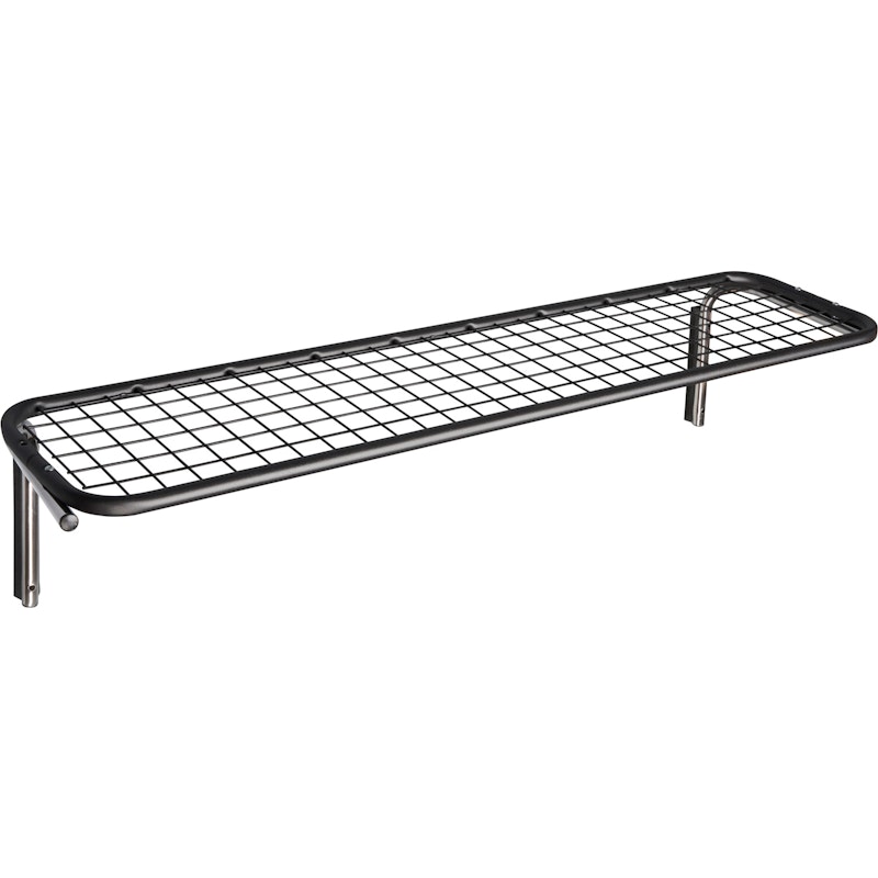 Classic 651 Skohylde Enkel Sort / Krom, 100 cm