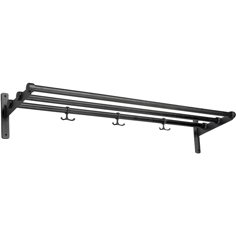 Nostalgi Hat Rack/Shoe Rack, Black Fittings Hattehylde Sortbejdset