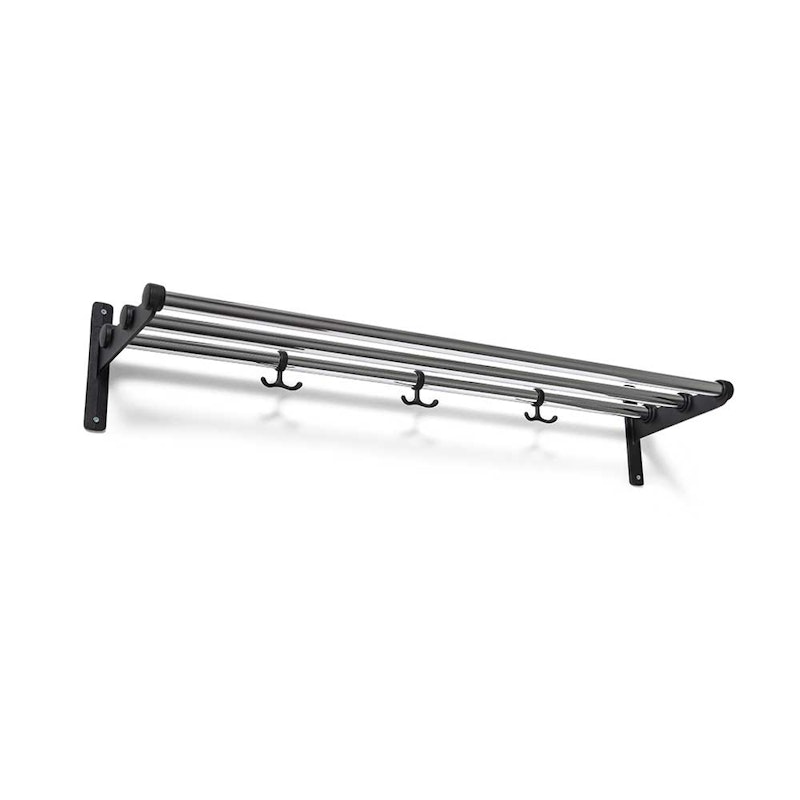 Nostalgi Hat Rack/Shoe Rack, Black Fittings Hattehylde Sort Krom