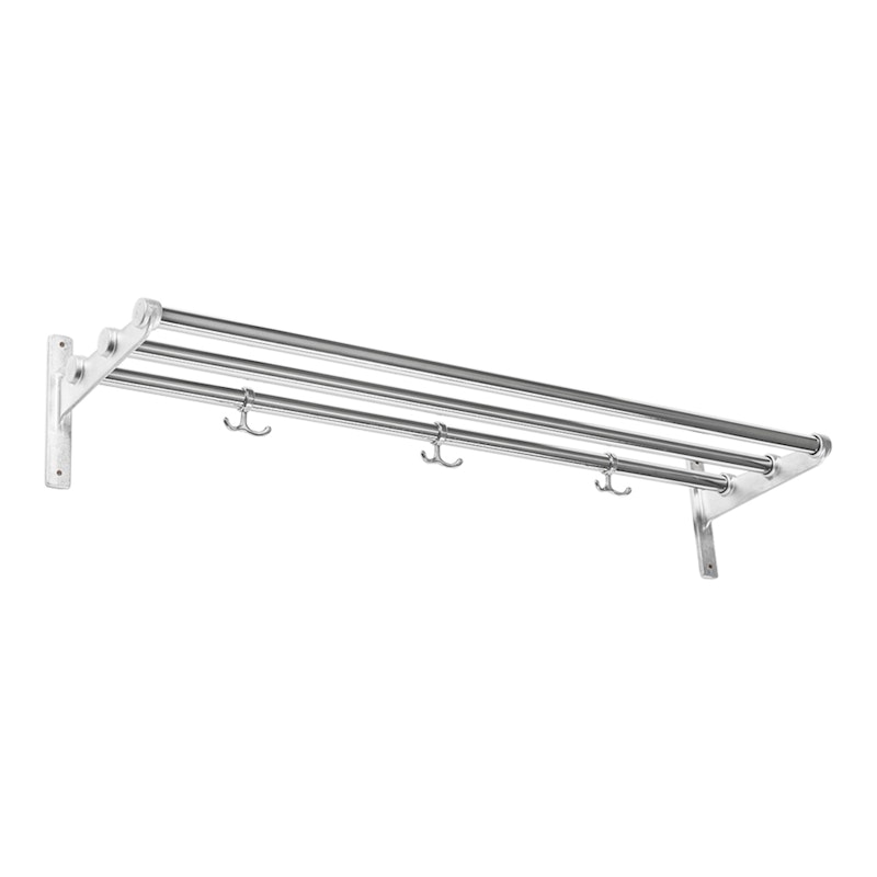 Nostalgi Hat Rack/Shoe Rack, Aluminium Fittings Hattehylde Fremstillet af genanvendt aluminium, Fremstillet af krom Aluminium Krom