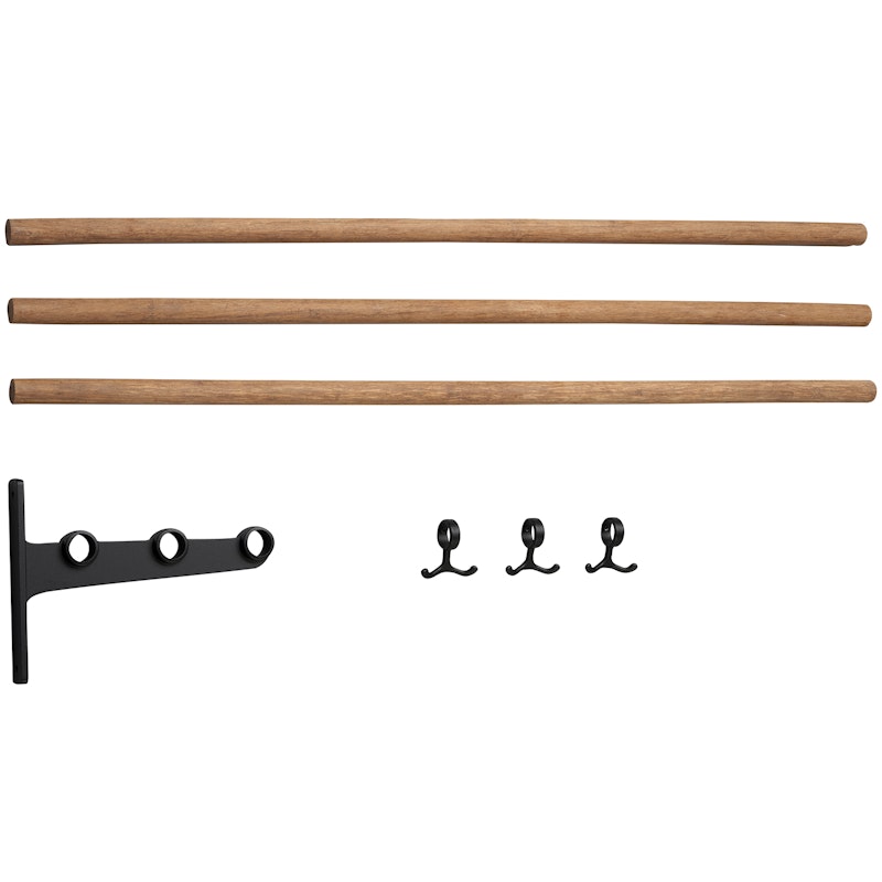 Nostalgi Extension Part For Hat Rack/ Shoe Rack, Black Tilbygningsdel Til Hattehylde / Skohylde, Sort Bamboo