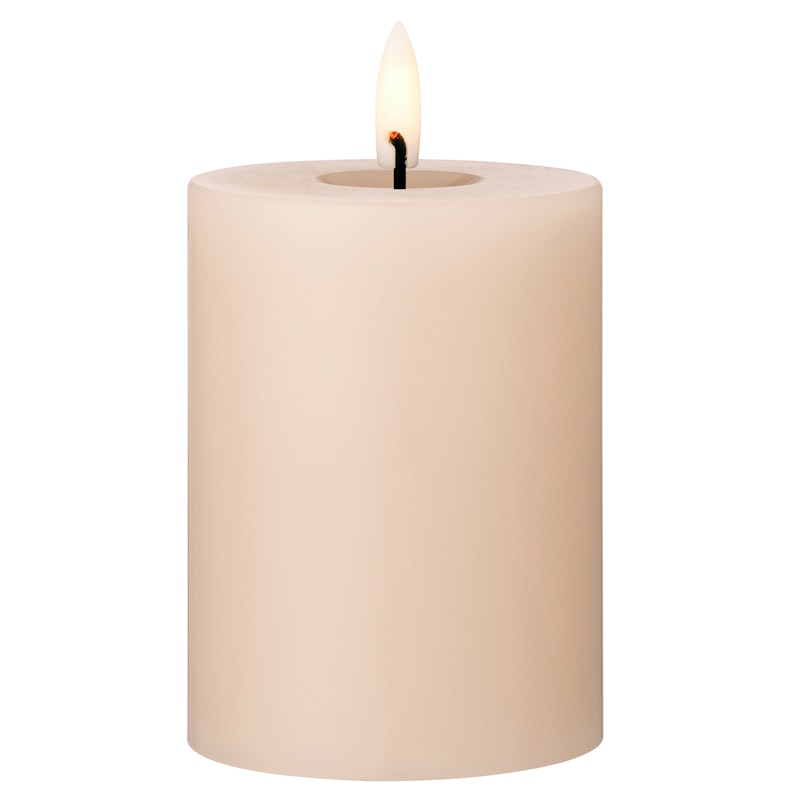 Led Pillar Candle 10 cm, Ice Latte