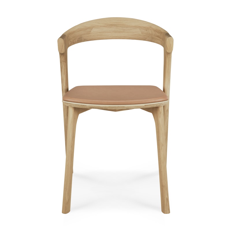 Bok Stol, Eg / Cognacfarvet Læder