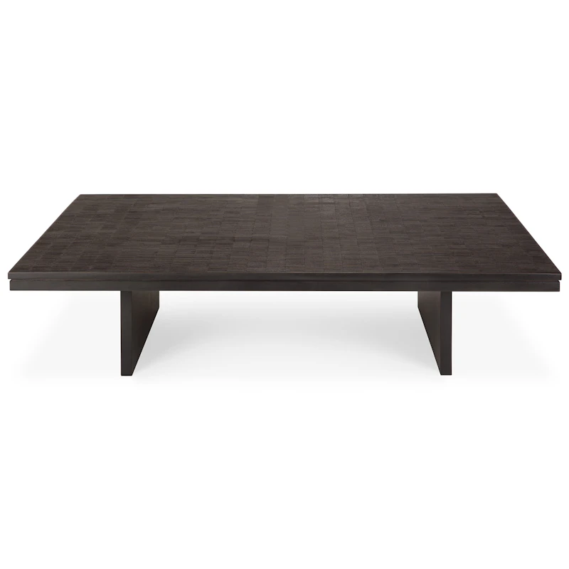 Grooves Sofabord Teak, 110x140 cm