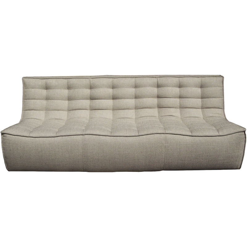N701 Sofa, Beige 3-Pers