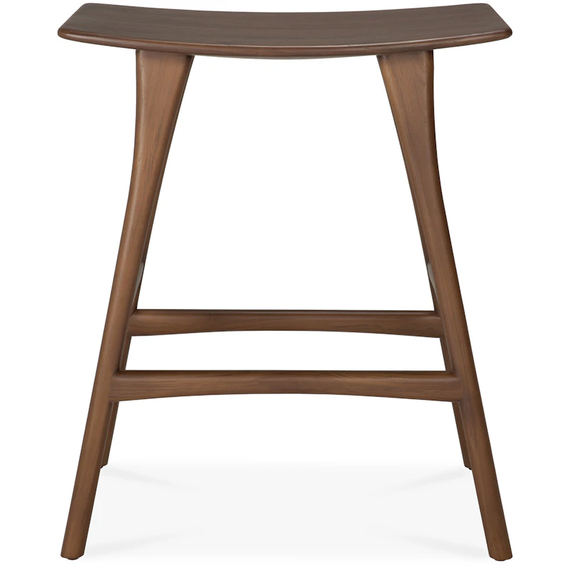 Osso Barstol 65 cm, Sortbejdset Teak