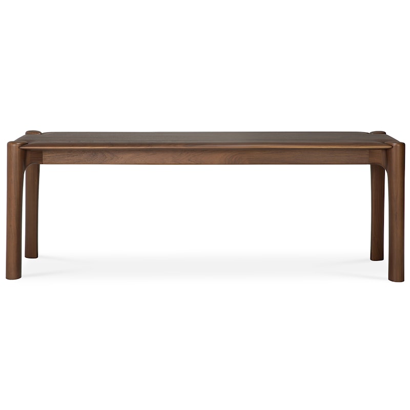 PI Bænk Sortbejdset Teak, 126 cm