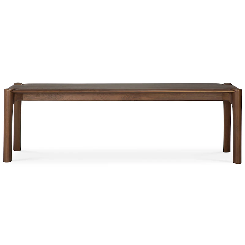 PI Bænk Sortbejdset Teak, 146 cm