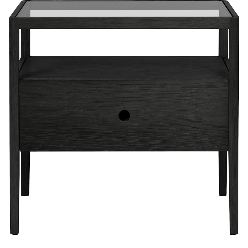 Spindle Natbord, Sortbejdset Egetræ