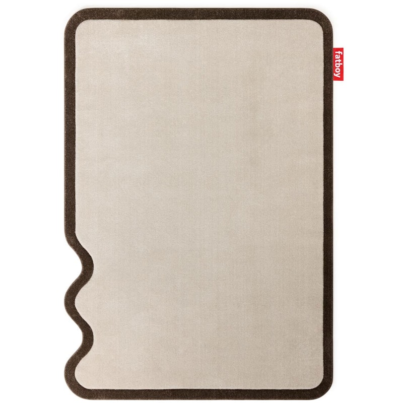 Grand Not Straight Tæppe, Creme / Brunt