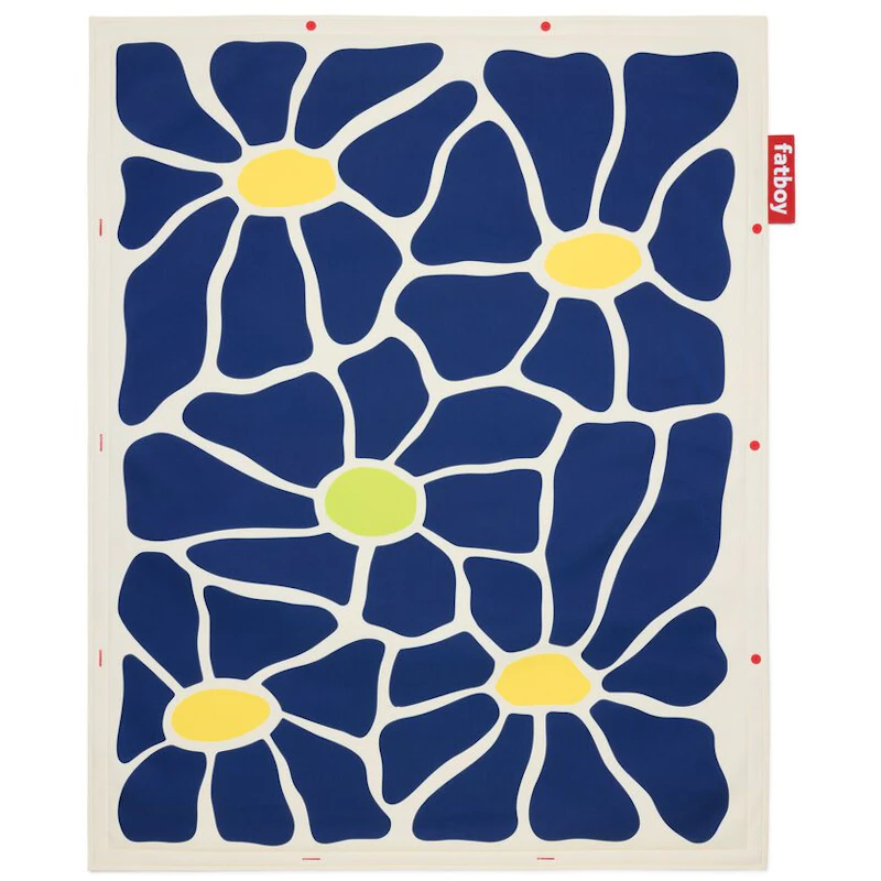 Flying Carpet Botanic Tæppe, Navy / Creme
