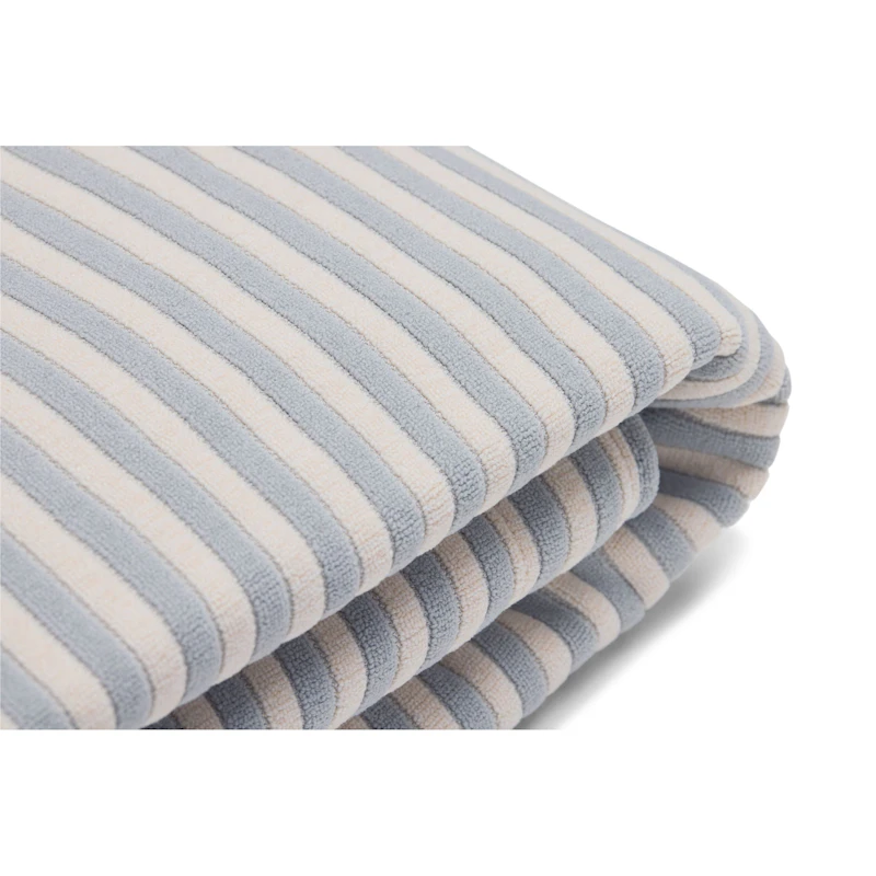 Original Slim Terry Betræk, Blizzard Blue / Creme
