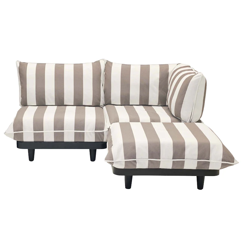 Paletti Modulsofa 2-Pers Med Chaiselong, Stripe Cacao (Right)