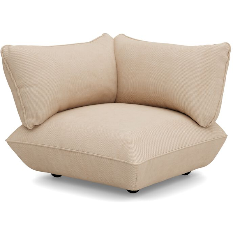 Sumo Left Cord Recycled Hjørnestykke, Beige