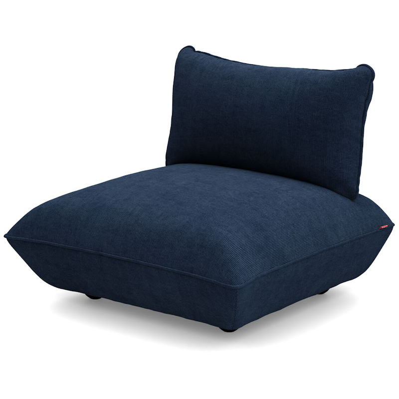 Sumo Seat Cord Recycled Sofa, Deep Blue