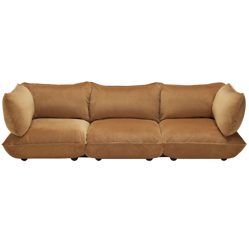 Sumo 4-Personers Sofa Fløjl, Almond