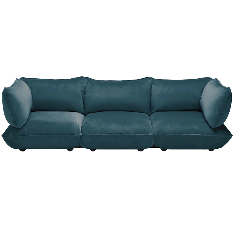 Sumo 4-Personers Sofa Fløjl, Petrol