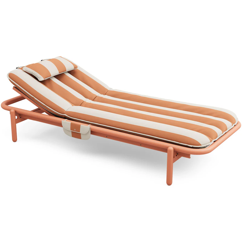 Sunbun Divan Outdoor, Terracotta / Stripe Orange