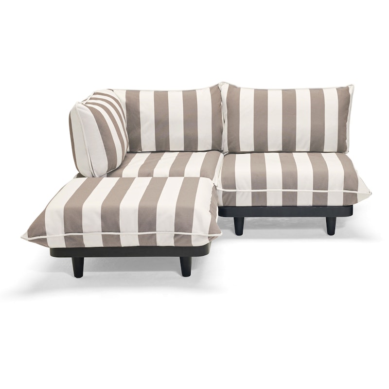 Paletti Modulsofa 2-Pers Med Chaiselong, Stripe Cacao (Left)