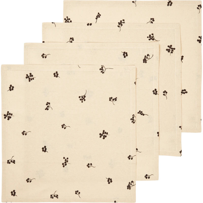 Baies Serviet 4-pak, Natural / Dark Chocolate